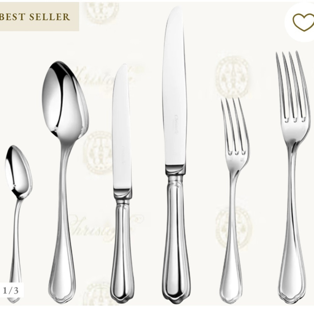 Christofle Spatours Silverplated Place Setting